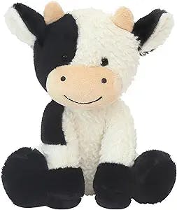 9" Cow Stuffed Animals Soft Cuddly Cow Plush Stuffed Animal Toy for Kids