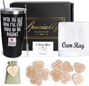 Gifts for Boyfriend Husband, Anniversary Birthday Gifts for him Fiance BF Men Man, Cute Romantic Unique Meaningful Engraved Best Love Ideas Box Set for Christmas Valentine's Thanksgiving Sweetest Day