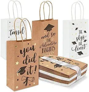 Graduation Party Favor Gift Bags That Sparkle and Shine