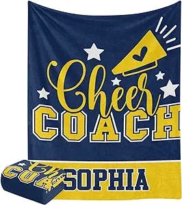 "Cozy Cheerleaders and Cuddle Buddies Unite: Cute Cheer Coach Personalized 