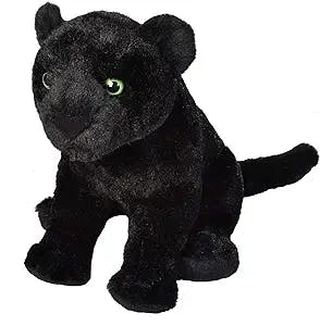 Wild Republic Jaguar Black, Cuddlekins, Stuffed Animal, 12 inches, Gift for Kids, Plush Toy, Fill is Spun Recycled Water Bottles