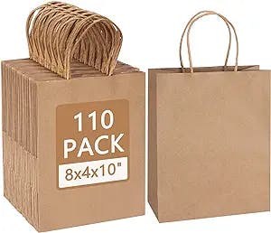Gift Bags Galore! Moretoes 110pcs Paper Gift Bags with Handles - A Must-Hav