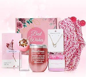 Faswyong Birthday Gifts for Women Mom Wife Sister Best Friend, Gifts for Her, Happy Birthday Gifts Box, Unique Gift Baskets Set for Women, Relaxing Spa Gift Set, Valentines Day, Who Have Everything