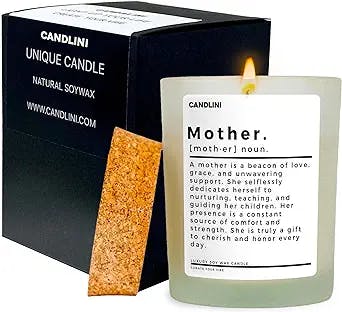 "Light up your Mom's life with this Luxury Candle Soy Wax Vanilla Blend! 🔥🕯