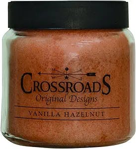 Crossroads Vanilla Hazelnut Jar Candle, 16 oz: A Sweet Treat for Your Sense