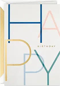 Hallmark Signature Birthday Card (Big Birthday Wishes) (5RZH1225)
