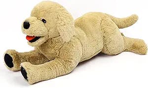 LotFancy Dog Stuffed Animals Plush, 21'' Soft Cuddly Golden Retriever Plush Toys, Large Stuffed Dog, Puppy Dog Stuffed Animals, Mother's Day, Birthday, Easter Gift, for Kids, Pets, Girls