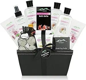Large Bath Gift Basket - Ultimate Natural Spa Basket #1 Spa Gift Set for Mom. Prime Spa Kit! Best Pampering Gift for That Special Someone! Sulfate Free…