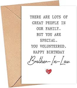 "Laugh Out Loud with Emily's Hilarious Birthday Card for Brother-In-Law!"