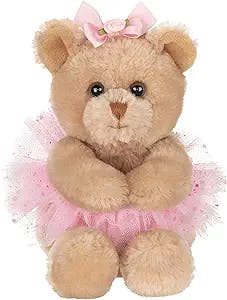 Bearington Bella Plush Ballerina Teddy Bear Stuffed Animal, 6 Inch