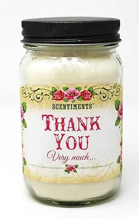 The Sweetest Thank You Gift for Your BFF: Scentiments Vanilla Scented Soy C