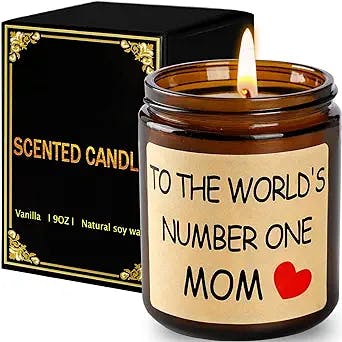 Gifts for Mom from Daughter Son, Mothers Day Gifts for Mom, Candles Gifts for Mothers Day, Mom Birthday Gifts, Unique Gifts for Mom Mother in Law, Caramel, Coffee, Vanilla Scented Soy Candles