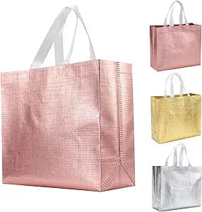 LOOKSGO 12 Pcs Present Gift Bags Reusable Gift Bag for Party Wedding