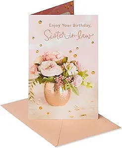 American Greetings Birthday Card for Sister-In-Law (Flower Arrangement)