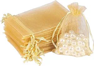Goldilocks approves! HRX Package 100pcs Gold Organza Gift Bags are just rig