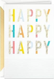 Hallmark Signature Birthday Card (Happy Happy Happy) (5RZH1231)