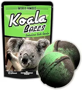 Koala Balls Bath Bombs - Koala Bath Bombs Funny Koala Gifts for Girls Koala Friend Gifts for Women Weird Bath Gifts Stocking Stuffers for Kids Fun White Elephant Ideas Secret Santa Gifts