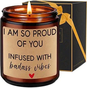 Fairy's Gift Scented Candles - Job Promotion Gifts for Women, Men - Graduation Gifts, Proud of You Gifts for Her, Him - Divorce Gifts, Accomplishment Gifts, Badass Women Gifts for Friend, BFF, Bestie