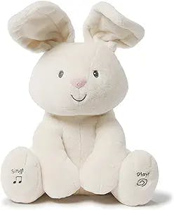 GUND Baby Flora The Bunny Animated Plush Stuffed Animal Toy for Baby Girls and Boys, Cream, 12" (Styles May Vary)