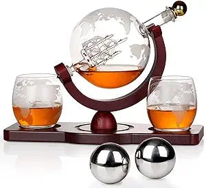 Whiskey Decanter Globe Set: The Perfect Gift for Any Whiskey Lover