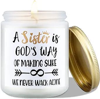 Birthday Gifts to Women Sister: Scented Candle Gift for Friend, Aromatherap