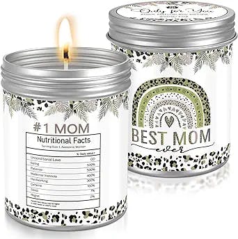 Mothers Day Gifts for Mom from Daughter,Son - Best Mom Ever Gifts, Mom Birthday Gifts Mom Christmas Gifts, Unique Birthday Gifts for Mom Step Mom Mother in Law, Lavender Scented Candle Mom Gift Ideas