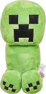 Minecraft Basic 8-Inch Plush Creeper Stuffed Animal Figure, Soft Doll Inspired by Video Game Character