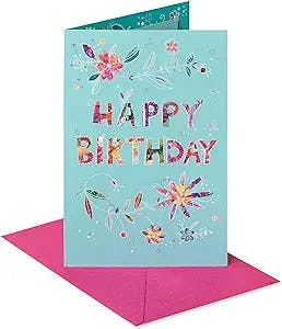 American Greetings Birthday Card for Her (Floral Happy Birthday)