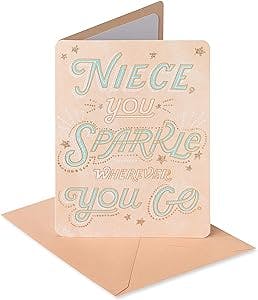 American Greetings Birthday Card for Niece (You Sparkle)