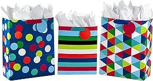 Hallmark Gift Bags Assortment with Tissue Paper: Wrapping Gifts Has Never B