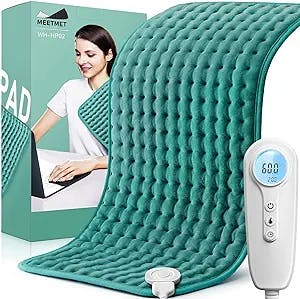 Heating Pad for Back Neck Shoulder Pain Relief, Gifts for Women, Men, Mom, Dad, Christmas, Mothers Day, Fathers Day, Electric Heating Pads with Auto Shut Off & 6 Heat Settings, Moist Dry Heat Options