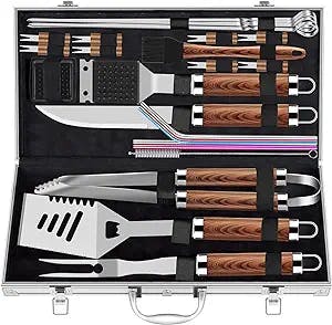 Grilling Like a Boss: The ROMANTICIST 25pcs Grill Tool Set Giftly