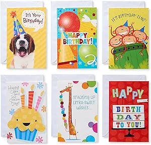American Greetings Kids Birthday Cards Bundle (12-Count)