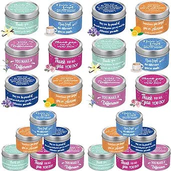 Light Up Your Loved Ones' Life with the Mtlee 24 Pcs Scented Candle Set: A 