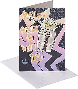 American Greetings Star Wars Birthday Card (May The Force Be With You)