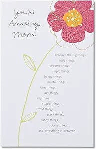 American Greetings Birthday Card for Mom (Floral, You’re Amazing)