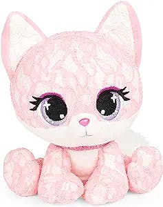 GUND P.Lushes Designer Fashion Pets Jessica Foxy Fox Premium Stuffed Animal Soft Plush, Pink, 6”