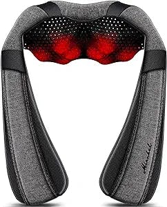 Back Massager Neck Massager with Heat, Neck and Back Massager, Shiatsu Shoulder Massager Gifts for Neck, Back, Muscle Pain Relief, Presents Idea for Thanksgiving, Christmas, Fathers Day, Mothers Day