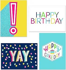 Hallmark Birthday Cards Assortment, Happy Cake Day (48 Cards with Envelopes)