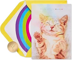 Meowza! The Purrfect Birthday Card for Your Feline-Obsessed Friends