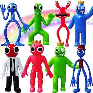 8PCS Rainbow Toys Gaming Collectible Action Figures Toys, Unique Gift for Kids Fans Halloween, Thanksgiving, Christmas,Birthday, 3.5-4.5 Inch