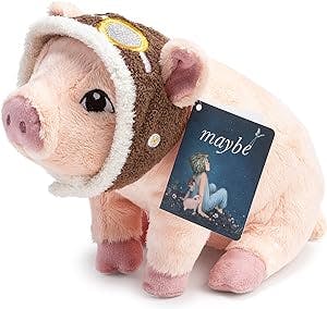 Compendium Flying Pig Plush A Cute Stuffed Animal Companion to The Book Maybe 5″W x 6. 5″H x 9. 25″D