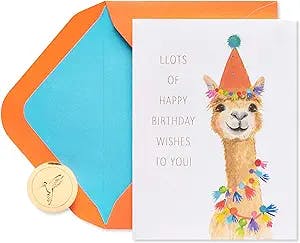 Llama-tastic Birthday Wishes: A Review of Papyrus Birthday Card for Kids (H