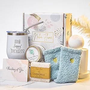 Spa Gifts for Women - Luxury Self Care Relaxation Birthday Gifts for Women - Care Package for Women - Get Well Soon Gifts for Women - Thinking of You Gift Set for Women - Spa Gift Basket for Women