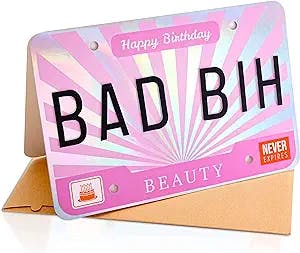 Happy Birthday Card for Women - Best Friend, Sister, Mother, Daughter - Card for her - Perfect for that Queen in your life - Big 3D Size w/ Pop up Letters [9 inch x 6 inch] 18th 21st 25th 30th 40th 50th 60th 70th