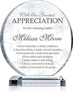 A Boss Appreciation Gift Plaque that will make your boss go 😍