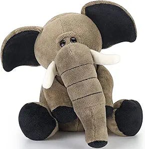 Plush Elephant Stuffed Animals Soft Huggable Cute Elephant Plush Toy for Girls Boys Kids Birthday Bedtime Party Favors Gifts