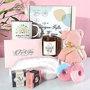 Feel Better Gifts for Women - Thinking of You Gift Basket for Women - Self Care Package Get Well Soon Gifts Basket for Sick Friend - Chemo Cancer Care Package Get Well Gifts for Women After Surgery