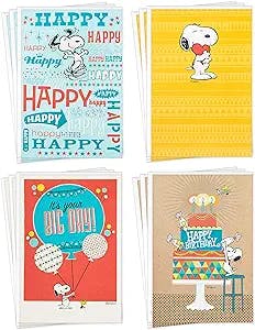 Snoop for Joy with Hallmark Peanuts Birthday Cards - A Review