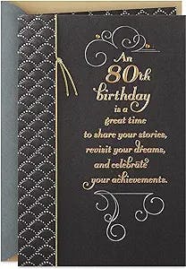 The Hallmark 80th Birthday Card (Honor You Today): A Card That Honors The B
